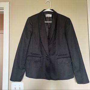 Black Textured Blazer